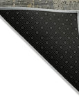 LOOMLAN Rugs Thornyx Pewter Washable Indoor-Outdoor Rug