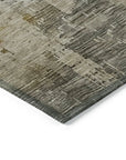 LOOMLAN Rugs Thornyx Pewter Washable Indoor-Outdoor Rug