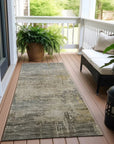 LOOMLAN Rugs Thornyx Pewter Washable Indoor-Outdoor Rug