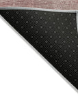 LOOMLAN Rugs Thornyx Pink Washable Indoor-Outdoor Rug