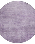 LOOMLAN Rugs Thornyx Purple Washable Indoor-Outdoor Rug