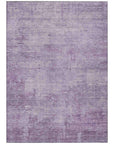 LOOMLAN Rugs Thornyx Purple Washable Indoor-Outdoor Rug