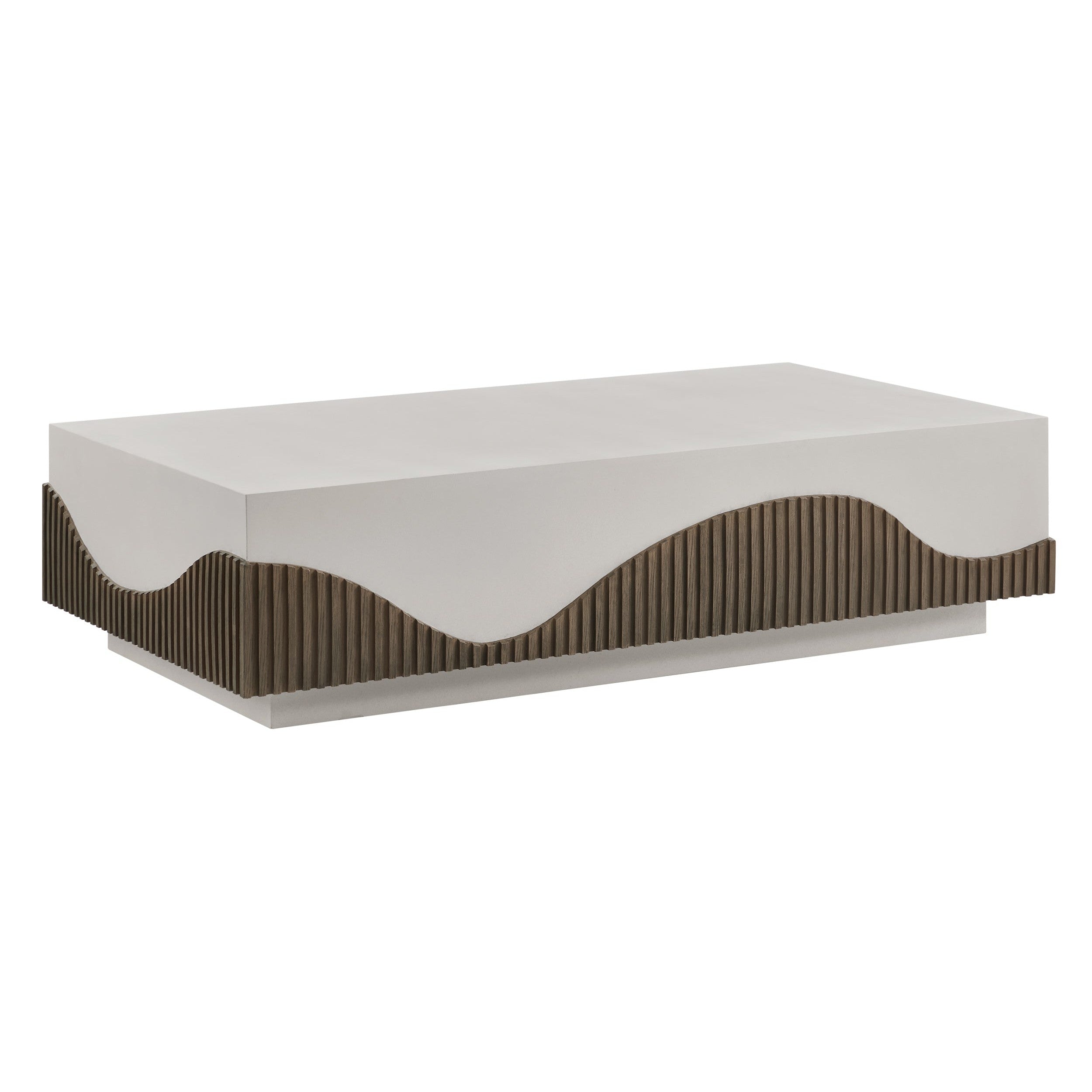 Tranquility Rectangle Coffee Table - White Outdoor Coffee Table