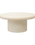 Sunset West Travertino Concrete Outdoor Coffee Table