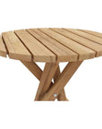 HiTeak Tulum Round Teak Outdoor Side Table