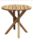 HiTeak Tulum Round Teak Outdoor Side Table