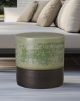 Emissary Two-Tone 18"Dia Ceramic Garden Stool