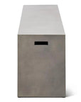 Una Concrete Outdoor Dark Grey Bench-Outdoor Benches-Urbia-LOOMLAN