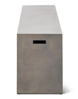 Una Concrete Outdoor Dark Grey Bench-Outdoor Benches-Urbia-LOOMLAN
