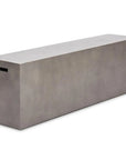 Una Concrete Outdoor Dark Grey Bench-Outdoor Benches-Urbia-LOOMLAN