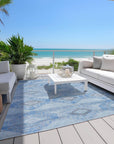 Addison Rugs Uraain Blue Washable Indoor-Outdoor Rug