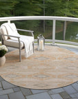 Addison Rugs Uraain Orange Washable Indoor-Outdoor Rug