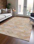 Addison Rugs Uraain Orange Washable Indoor-Outdoor Rug