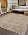 Addison Rugs Uraain Orange Washable Indoor-Outdoor Rug