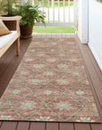 Addison Rugs Uraas Orange Washable Indoor-Outdoor Rug