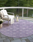 Addison Rugs Uraas Purple Washable Indoor-Outdoor Rug