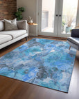 Addison Rugs Uraien Blue Washable Indoor-Outdoor Rug
