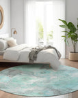 Addison Rugs Uraien Teal Washable Indoor-Outdoor Rug