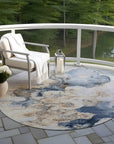 Addison Rugs Uraion Blue Washable Indoor-Outdoor Rug