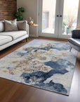 Addison Rugs Uraion Blue Washable Indoor-Outdoor Rug