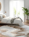 Addison Rugs Vaelain Brown Washable Indoor-Outdoor Rug