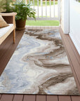 Addison Rugs Vaelain Brown Washable Indoor-Outdoor Rug