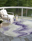 Addison Rugs Vaelain Purple Washable Indoor-Outdoor Rug