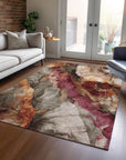 Addison Rugs Vaelara Brown Washable Indoor-Outdoor Rug