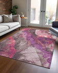 Addison Rugs Vaelara Pink Washable Indoor-Outdoor Rug