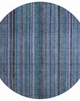 LOOMLAN Rugs Velatrix Blue Washable Indoor-Outdoor Rug