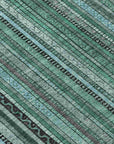 LOOMLAN Rugs Velatrix Teal Washable Indoor-Outdoor Rug