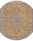 LOOMLAN Rugs Vexira Gold Washable Indoor-Outdoor Rug
