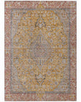 LOOMLAN Rugs Vexira Gold Washable Indoor-Outdoor Rug
