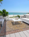 LOOMLAN Rugs Vexira Gold Washable Indoor-Outdoor Rug