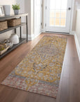 LOOMLAN Rugs Vexira Gold Washable Indoor-Outdoor Rug