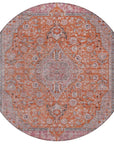 LOOMLAN Rugs Vexira Orange Washable Indoor-Outdoor Rug