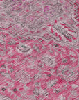 LOOMLAN Rugs Vexira Pink Washable Indoor-Outdoor Rug