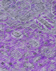 LOOMLAN Rugs Vexira Purple Washable Indoor-Outdoor Rug