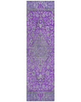 LOOMLAN Rugs Vexira Purple Washable Indoor-Outdoor Rug