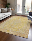 LOOMLAN Rugs Vexira Wheat Washable Indoor-Outdoor Rug