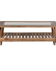 LH Home Vineyard Wooden Rectangular Outdoor Coffee Table