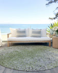 Addison Rugs Vintage Green Washable Indoor-Outdoor Rug