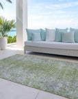 Addison Rugs Vintage Green Washable Indoor-Outdoor Rug