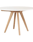 Viola Dining Table - White Teak and Concrete Outdoor Dining Table