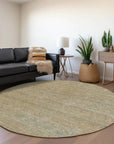 LOOMLAN Rugs Viviennea Brown Washable Indoor-Outdoor Rug