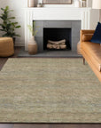 LOOMLAN Rugs Viviennea Brown Washable Indoor-Outdoor Rug