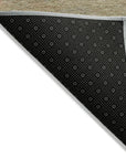 LOOMLAN Rugs Viviennea Brown Washable Indoor-Outdoor Rug