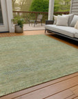 LOOMLAN Rugs Viviennea Gold Washable Indoor-Outdoor Rug