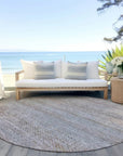 LOOMLAN Rugs Viviennea Ivory Washable Indoor-Outdoor Rug
