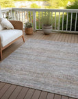 LOOMLAN Rugs Viviennea Ivory Washable Indoor-Outdoor Rug
